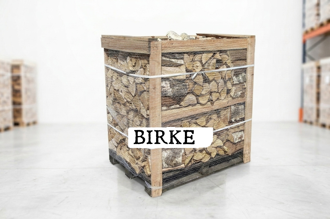 Brennholz Palette - Birke - 25 cm - kammergetrocknet - 1 RM