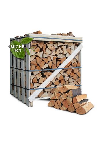 Kaminholz & Brennholz gemischt – Hartholz & Weichholz 25 cm | 500 kg Pakete