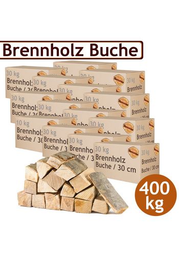 Kaminholz & Brennholz gemischt – Hartholz & Weichholz 25 cm | 500 kg Pakete