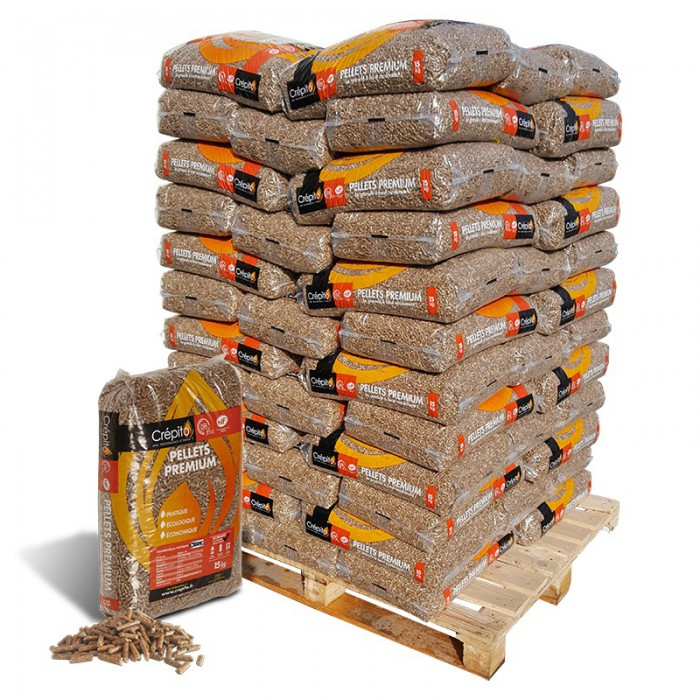 Crépito Holzpellets – Palette mit 72 Säcken à 15 kg – Bild 2