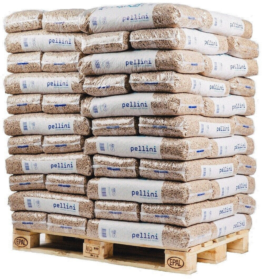 Pellini Holzpellets 66 x 15 kg Sackware Palette – Bild 1