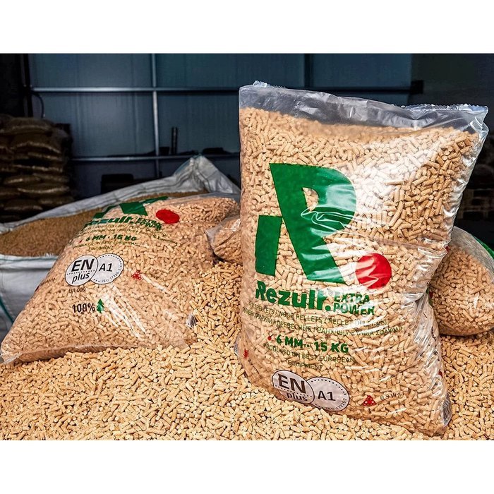 REZULT Premium Holzpellets ENplusA1, 70 x 15kg Palette
