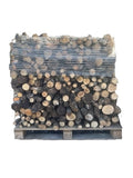 Holzkohle, 50 cm, trockene Hartholzpalette, bereit zum Brennen