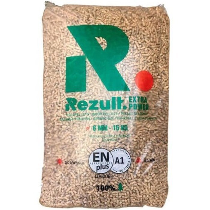 REZULT Premium Holzpellets ENplusA1, 70 x 15kg Palette