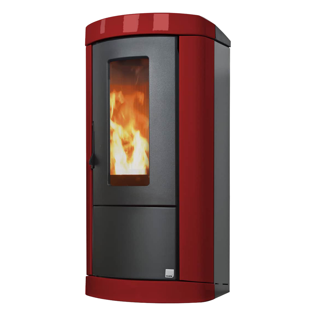 Pelletofen Ecomat 11 Ofenverkleidung bordeaux schwarz | schwarz | Bordeaux | 9